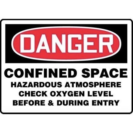 Accuform BILINGUAL OSHA DANGER Safety Sign HIGH SBMELC129XP